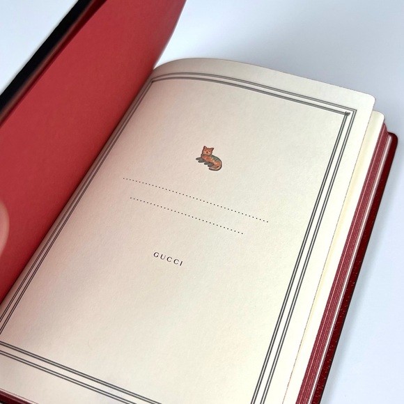 NEW $260 GUCCI Whimsy DERPY CAT GG Supreme Coated Canvas Stationery NOTEBOOK NWT - Picture 2 of 6